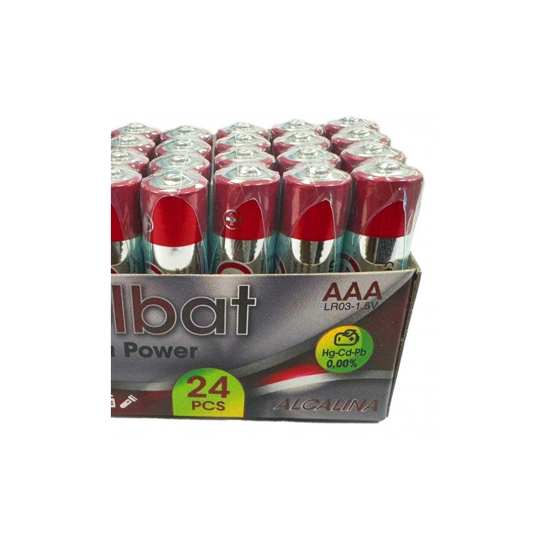 PACK 24 PCS PILAS ALCALINAS LR03/AAA...