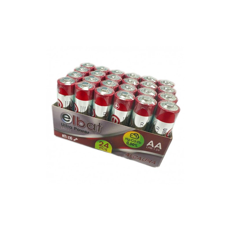 PACK 24 PCS PILAS ALCALINAS LR6/AA ELBAT