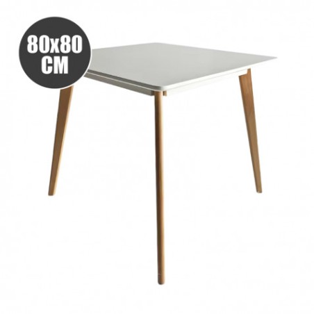 MESA DESIGN D900 80X80CM BLANCA MUVIP