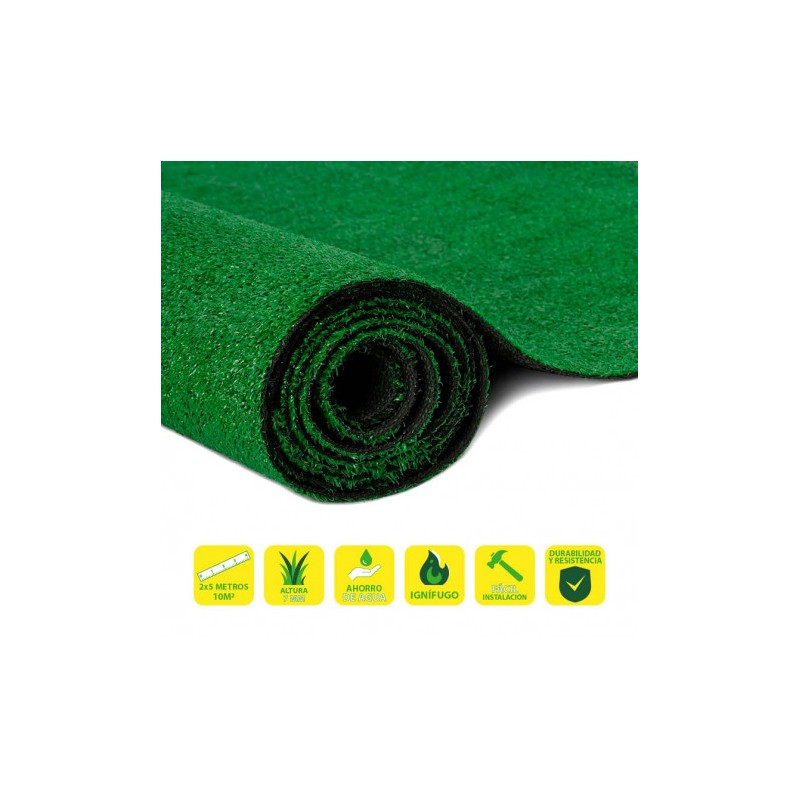 CESPED ARTIFICIAL 2X5 METROS 7MM SERIE ECOVERDE SUNGARDEN