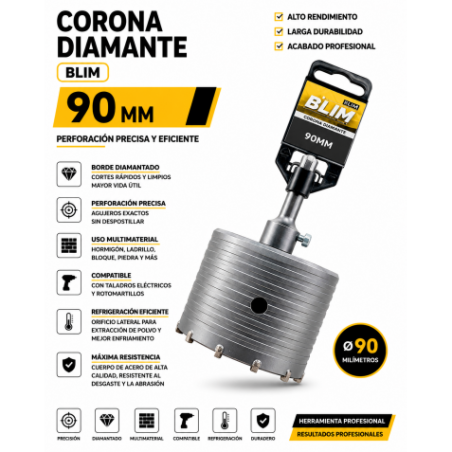 CORONA DIAMANTE 90 MM BLIM