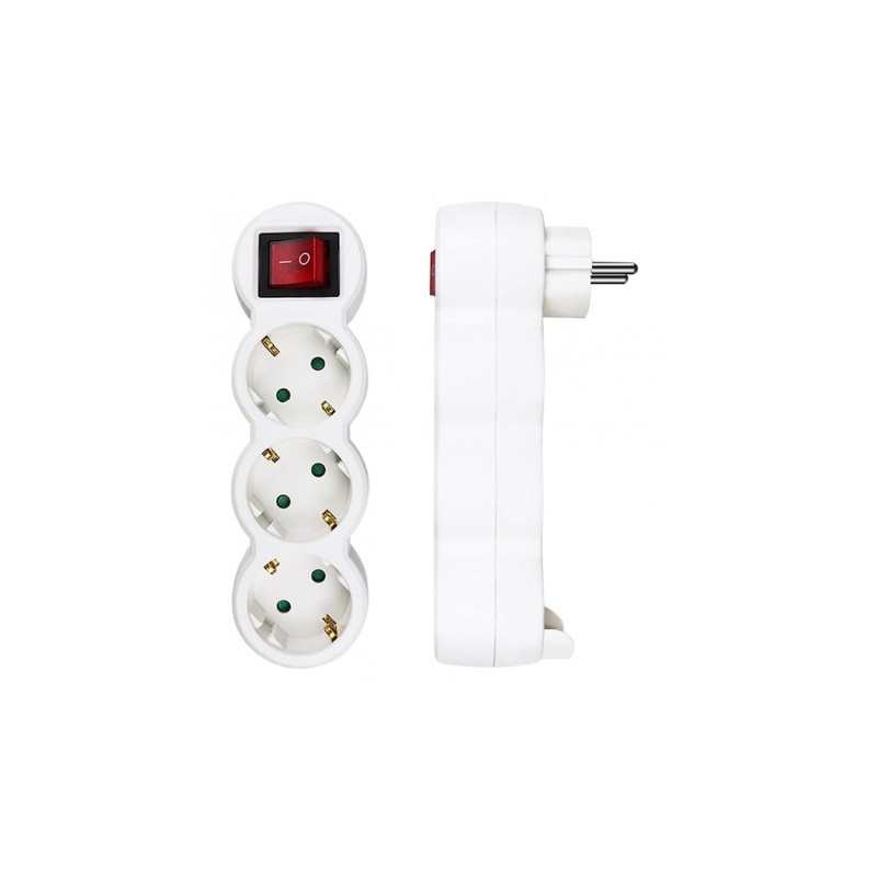 BASE MULTIPLE 3 TOMAS CON INTERRUPTOR...