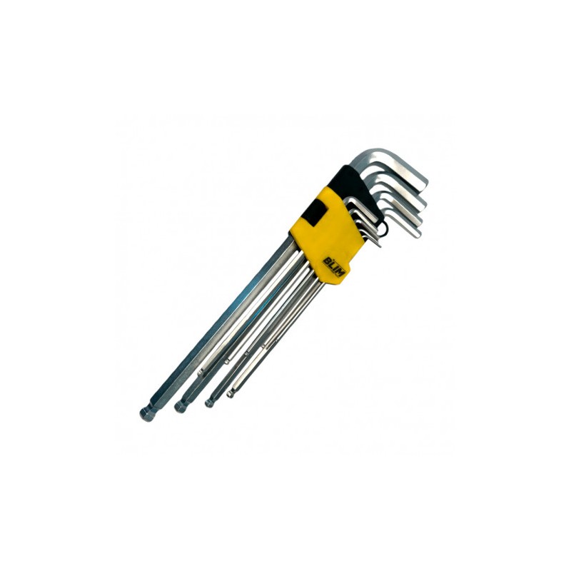 JUEGO LLAVES ALLEN LARGAS BOLA 9 PCS...