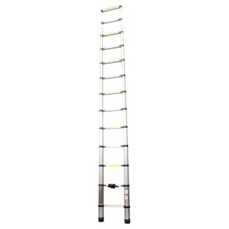 ESCALERA EXTENSIBLE ALUMINIO 12 PELDAÑOS 3.8 METROS MADER