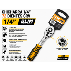 CHICHARRA 1/4" 72 DIENTES...