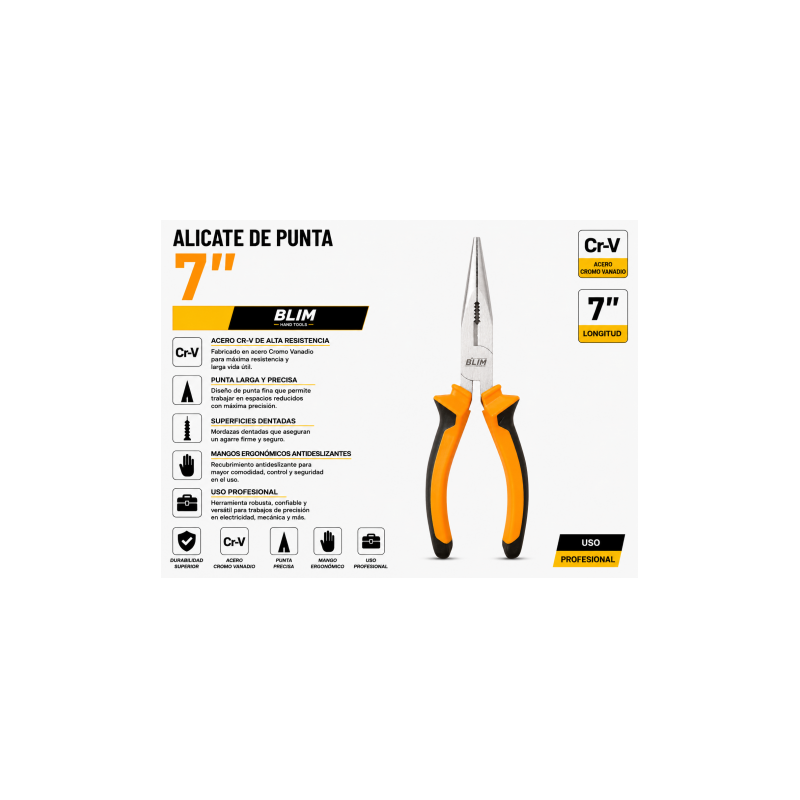 ALICATE DE PUNTA 7" BLIM