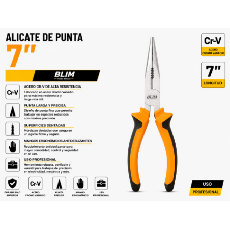 ALICATE DE PUNTA 7" BLIM