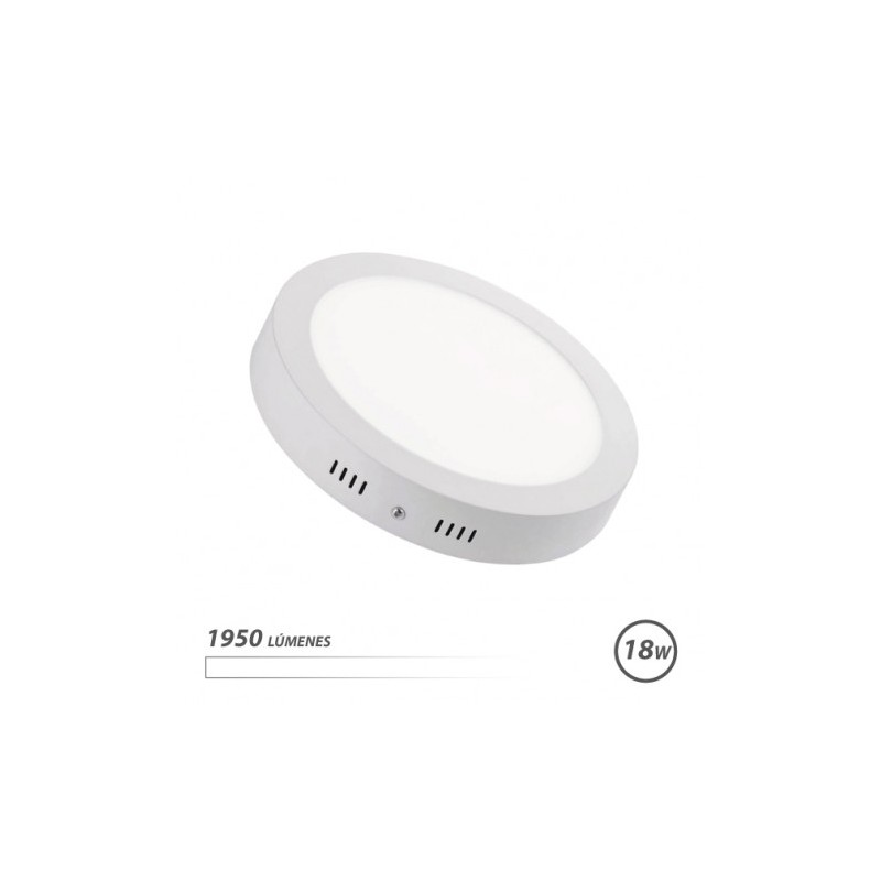 DOWNLIGHT CIRCULAR SOBRE PARED LED 18W 1950LM LUZ BLANCA ELBAT