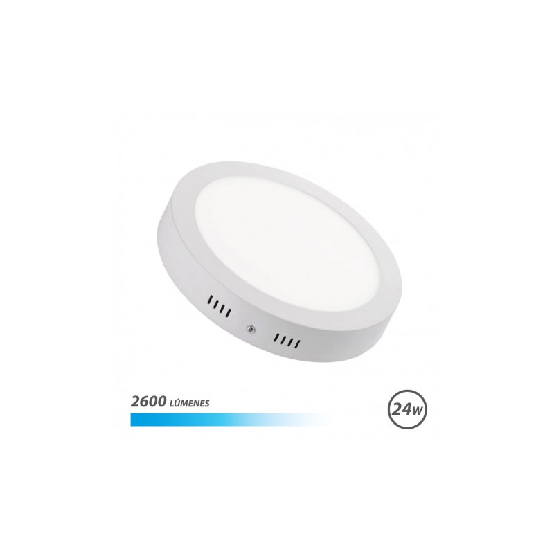 DOWNLIGHT CIRCULAR SOBRE PARED LED 24W 2600LM LUZ FRIA ELBAT