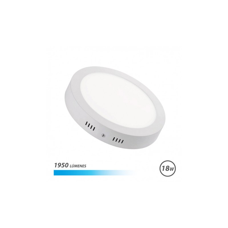 DOWNLIGHT CIRCULAR SOBRE PARED LED 18W 1950LM LUZ FRIA ELBAT