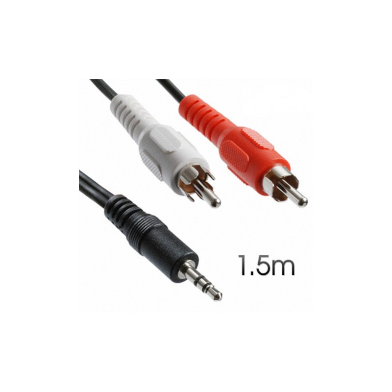 CABLE STEREO MINI JACK 3.5 - RCA...