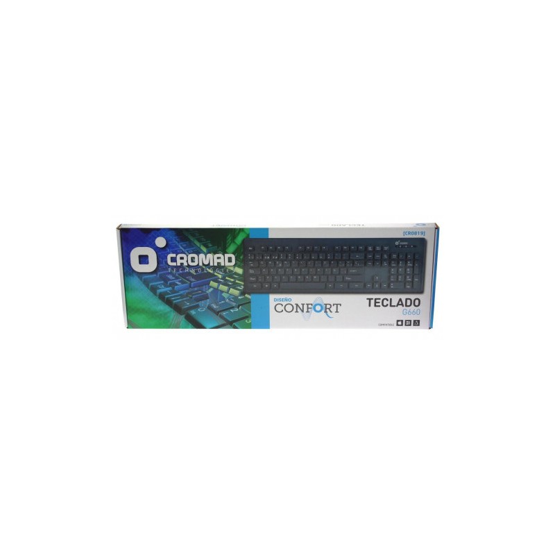 TECLADO CONFORT G660 GRIS CROMAD
