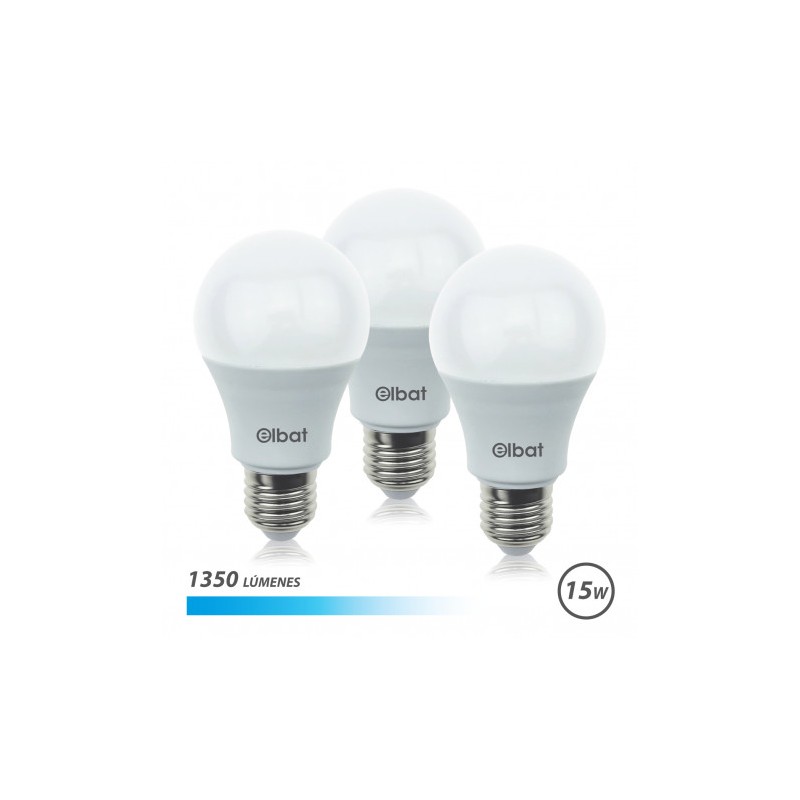 PACK 3 BOMBILLAS LED A60 | 15W |...