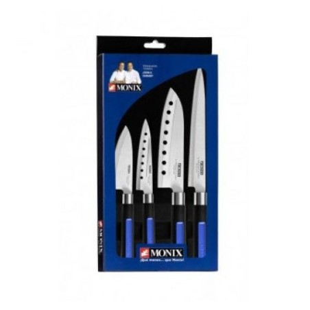 PACK 4 CUCHILLOS JAPONESES MONIX SOLID PLUS