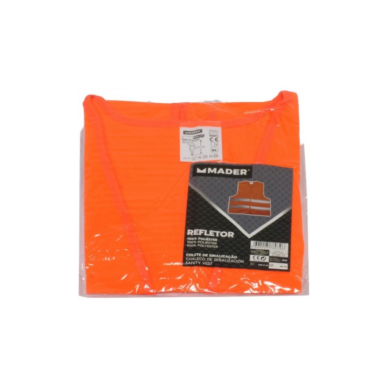 CHALECO REFLECTANTE COLOR NARANJA MADER