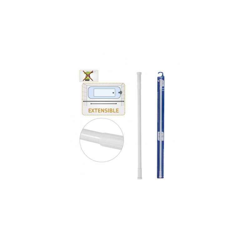BARRA EXTENSIBLE BAÑO ALUMINIO 22MM...