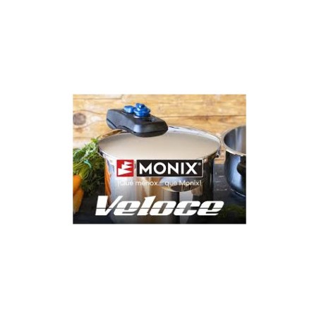 OLLA A PRESION RAPIDA MONIX VELOCE 4 LITROS TAPA ACERO INOX