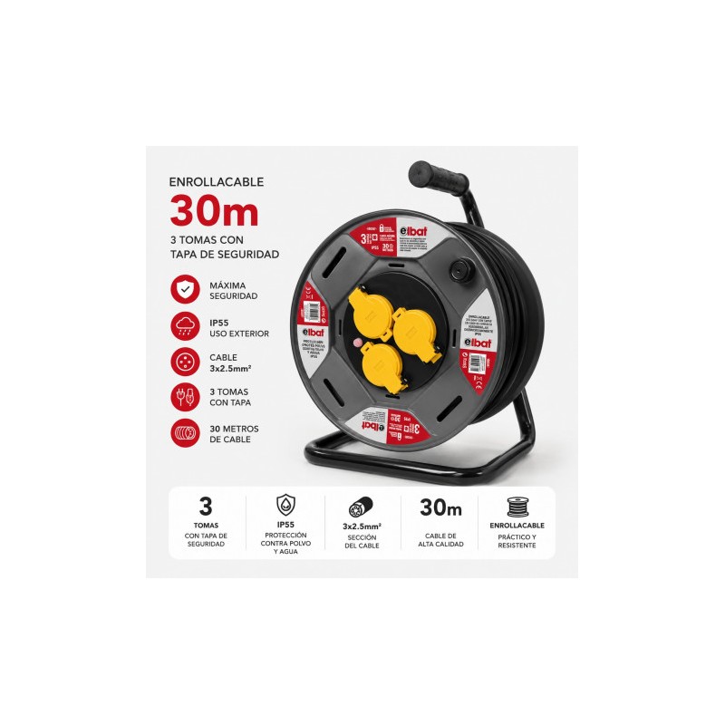 ENROLLADOR DE CABLE PROREEL HEAVY...