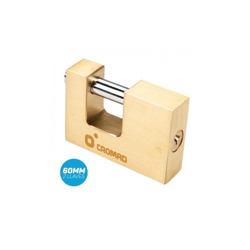 CANDADO ANTIPALANCA 60MM 2 LLAVES CROMAD