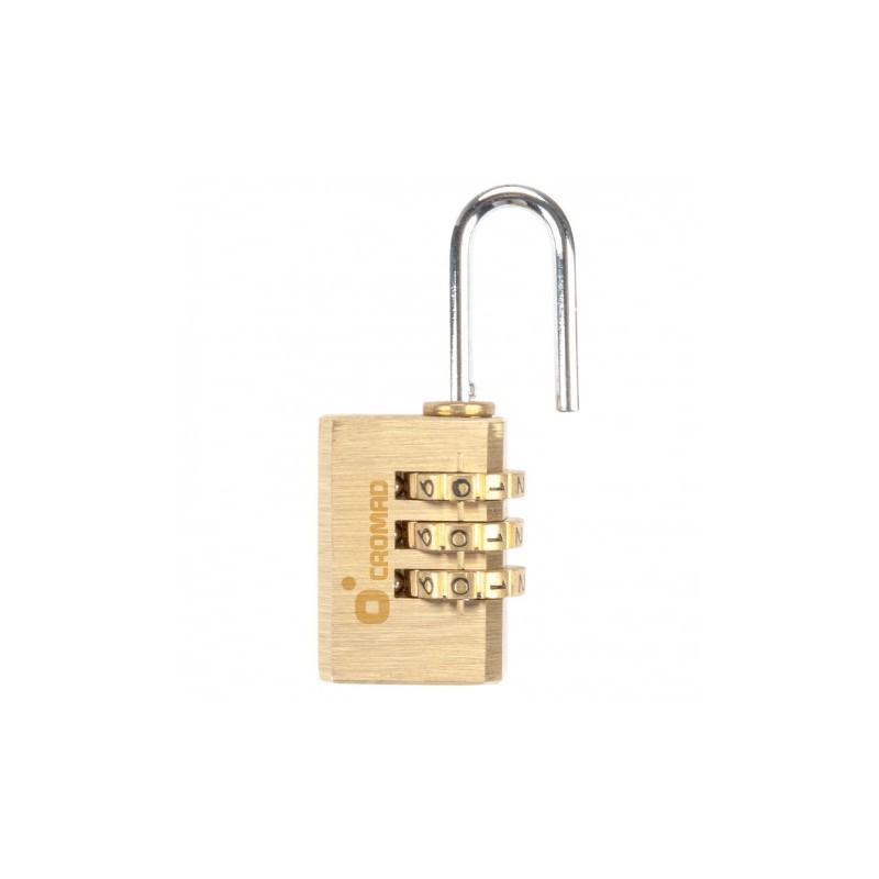 CANDADO COMBINACIÓN DE LATÓN 20MM CROMAD