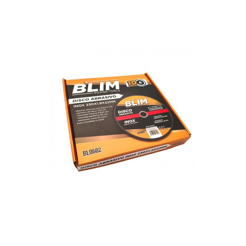 DISCO ABRASIVO INOX 230X1.9X22MM BLIM