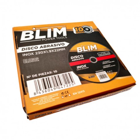 DISCO ABRASIVO INOX 230X1.9X22MM BLIM