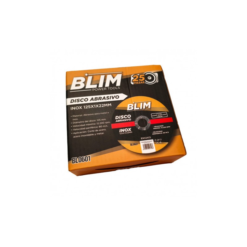 DISCO ABRASIVO INOX 125X1X22MM BLIM