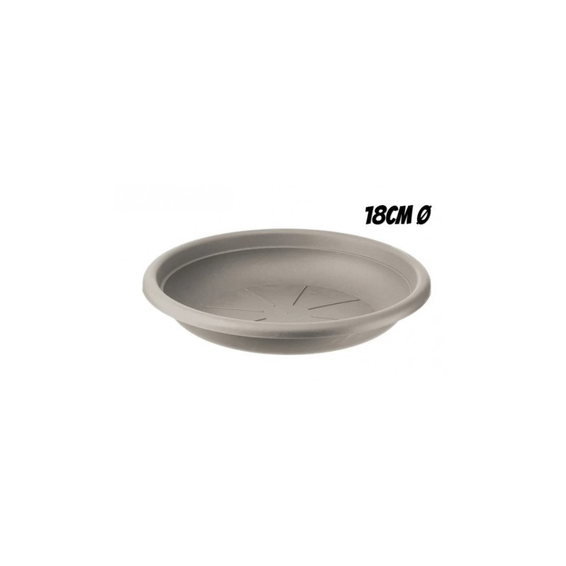 PLATO PARA MACETA 18CM TORTORA ARTPLAST