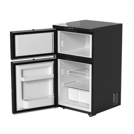 NEVERA FIJA CON COMPRESOR 12V DOBLE ZONA 78 LITROS 80W MUVIP