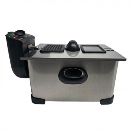 FREIDORA 5 LITROS INOX 2000W DESMONTABLE CON VENTANA MUVIP