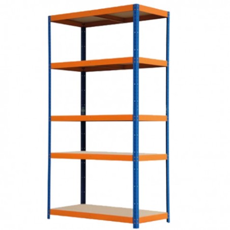 ESTANTERIA METALICA 5 BALDAS 180X100X40CM 175KGS BLIM