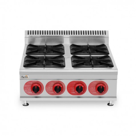 COCINA A GAS PROFESIONAL 4 FUEGOS CHEF PRO