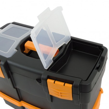 CAJA DE HERRAMIENTAS 420×220×340MM CON ORGANIZADORES Y BANDEJA ARTPLAST