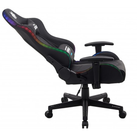 SILLA GAMING RGB SERIE FENRIR NEGRA CROMAD