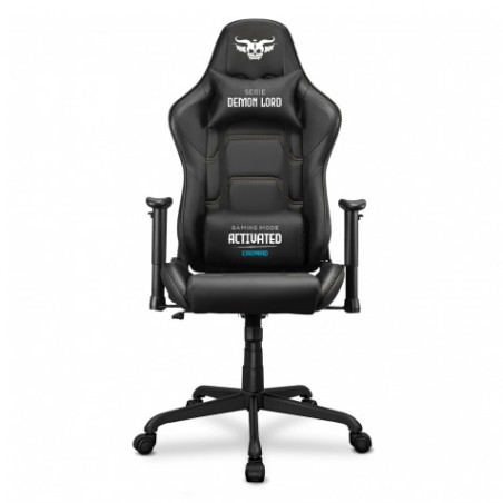 SILLA GAMING SERIE DEMON LORD NEGRA CROMAD