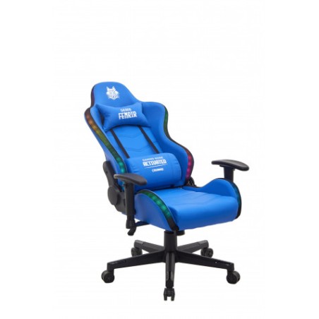 SILLA GAMING RGB SERIE FENRIR AZUL CROMAD