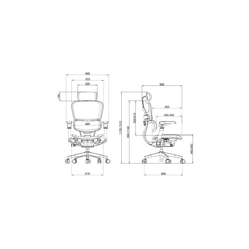 SILLA OFICINA AERIS SUPREME CROMAD
