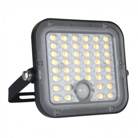 FOCO LED SOLAR 10W 1500LM CON SENSOR + MANDO + CCT 3000K/6000K ELBAT