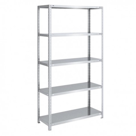 ESTANTERIA ACERO GALVANIZADO 5 BALDAS 90X30X180CM BLIM