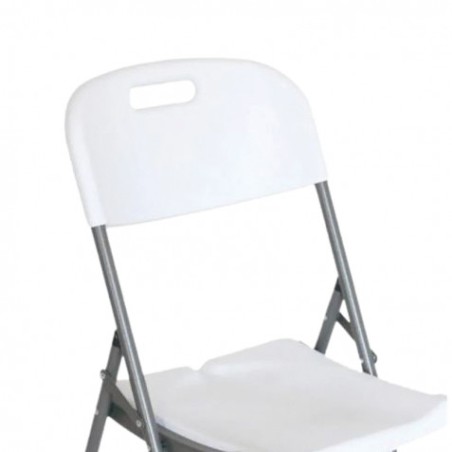 SILLA RESINA PLEGABLE PRO 44X53X83CM BLANCA SUNGARDEN