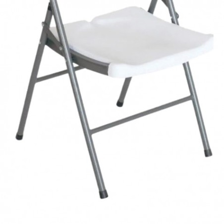 SILLA RESINA PLEGABLE PRO 44X53X83CM BLANCA SUNGARDEN
