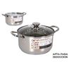 CACEROLA 22CM 5L ACERO INDUCCION NEW NERON - B17824-1