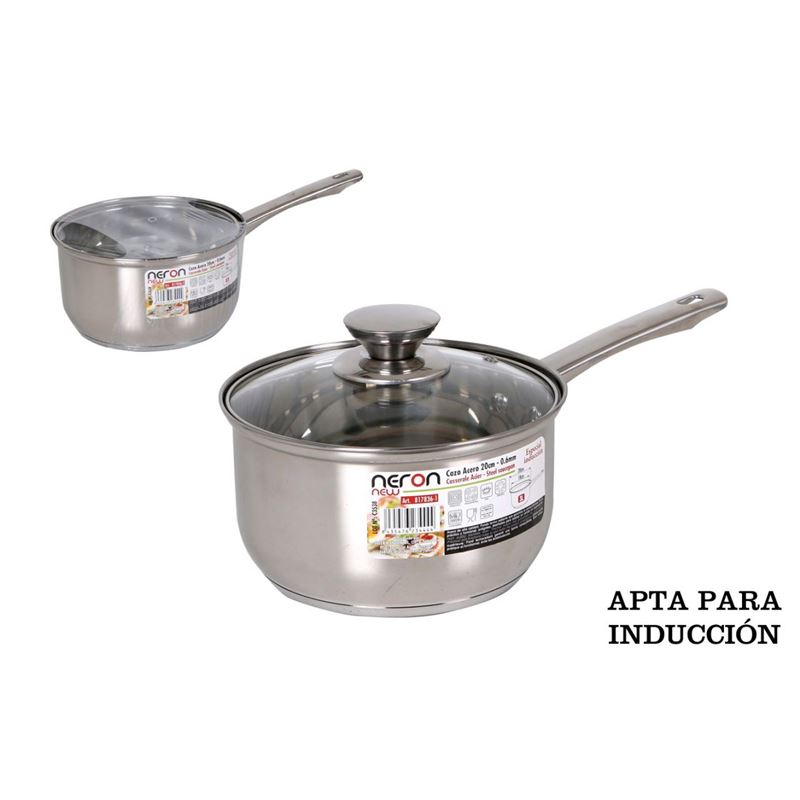 CAZO ACERO INDUCCION 20CM 3L NEW NERON - B17836-1