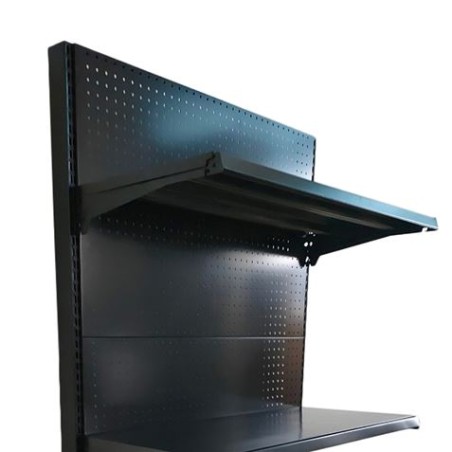 EXPOSITOR GÓNDOLA 900X450X1500MM NEGRO CROMAD
