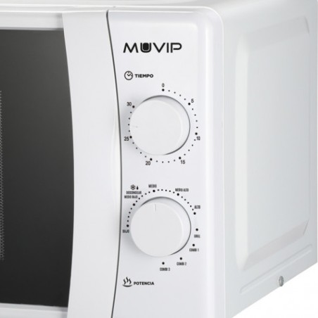 MICROONDAS 20 LITROS 700W CON GRILL Y FUNCIÓN DESCONGELACIÓN MUVIP