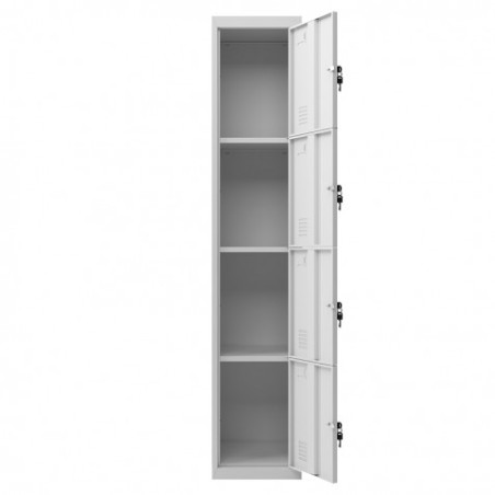 TAQUILLA METÁLICA 4 PUERTAS 1800X300X500MM CROMAD