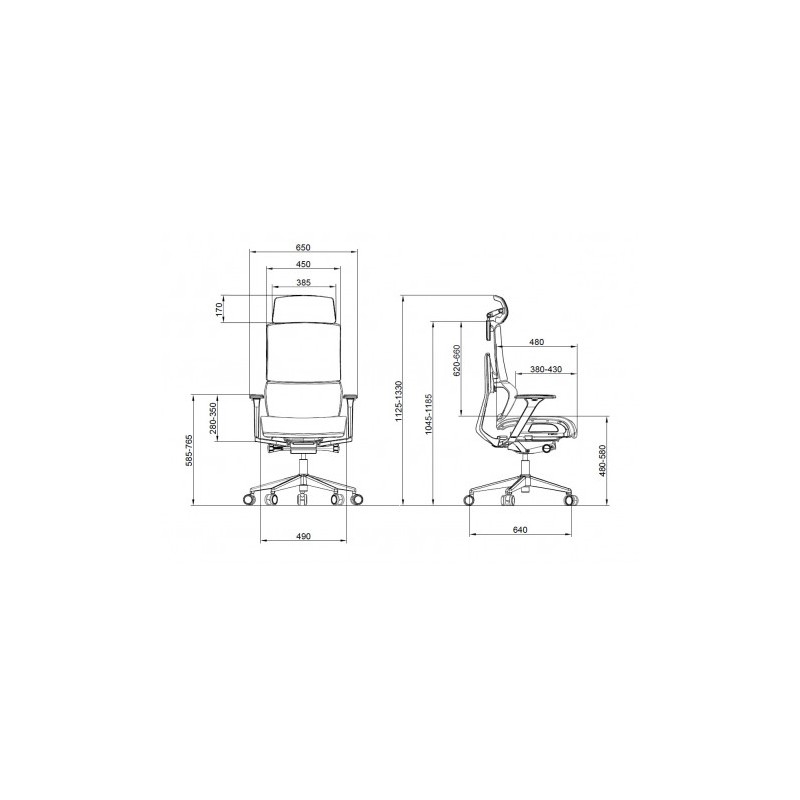 SILLA OFICINA GAMA SENIOR SE1500 CROMAD