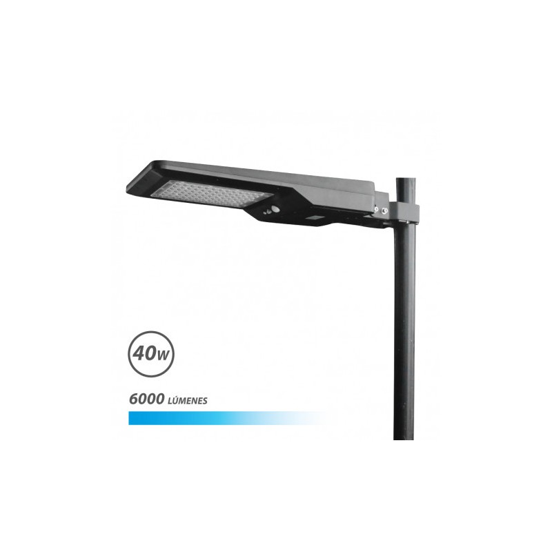 FAROLA LED SOLAR 40W PRO 6000LM 6000K...