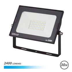 FOCO LED SERIE SUPER SLIM 30W 6500K COLOR NEGRO ELBAT - EB0359