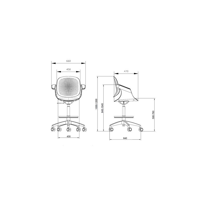SILLA / TABURETE DE OFICINA TOP WORK...